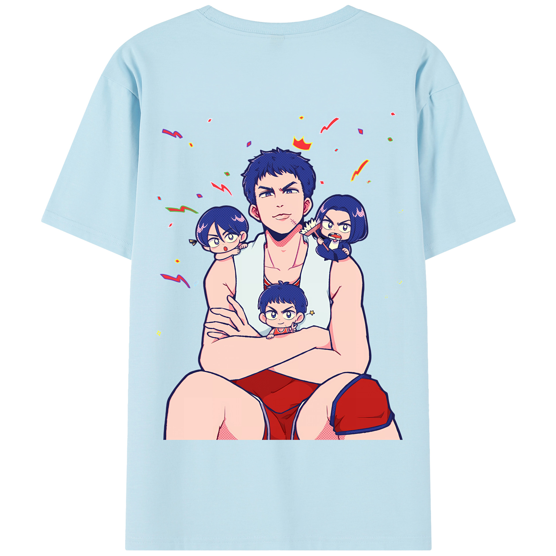 SLAM DUNK／スラムダンク 綿100％半袖Tシャツ（背面プリント）